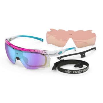 Beach Tennis Óculos Mormaii Smash 2 M0130bb297 Rosa Brilho Lente Espelhada Azul