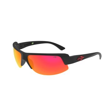 Óculos Solar Mormaii Gamboa Air 4 M0136a8511 Preto Fosco Lente Vermelho Espelhada cat1 - Preto