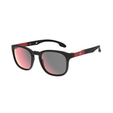 Óculos Infantil Mormaii Vancouver Nxt M0137a85ab Preto Fosco Lente Vermelho Espelhada