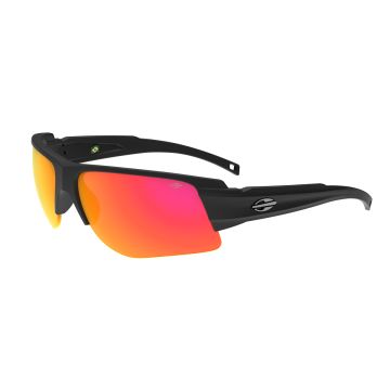 Óculos Mormaii Gamboa Air 5 M0142a1411 Preto Fosco Lente Vermelho Espelhada