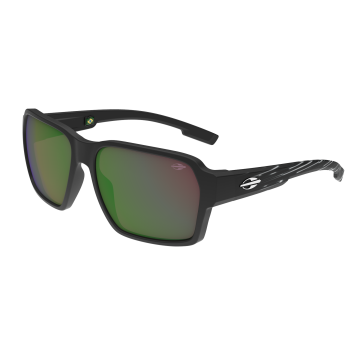 Óculos Mormaii Amsterda M0153aco93 Preto Fosco Lente Verde Espelhada
