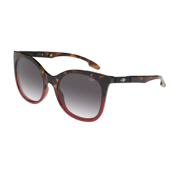 Óculos de Sol Mormaii Antalia M0155fi233 Marrom Brilho Demi Lente Cinza Degradê  