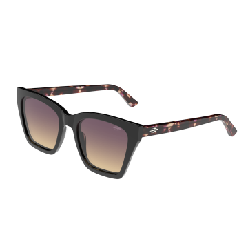 Óculos Mormaii M0156afpa7 Preto Brilho Lente Roxo Degradê