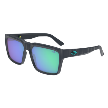 Óculos Mormaii Miami M0158kcb85 Azul Fosco Marmorizado Lente Verde Espelhada