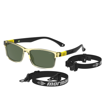 Óculos Infantil Mormaii Rocket Sun M0162j9271 Amarelo Translúcido Lente Verde