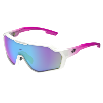 Óculos Mormaii Bravus M0163bb997 Branco Brilho Lente Azul Espelhada