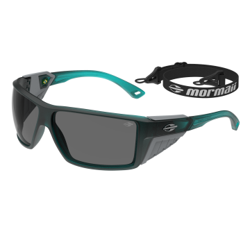 Óculos Mormaii Side Shield S M0164kcp01 Verde Fosco Lente Cinza