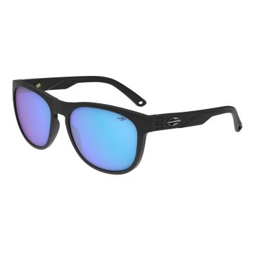 Óculos Mormaii Taipei M0175a1497 Preto Fosco Lente Azul Espelhada