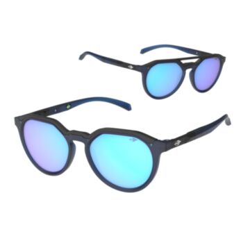 Óculos De Sol Mormaii Shift M0218K2697 Azul Fosco Lente Azul Espelhada