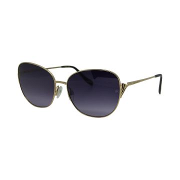 Óculos Ana Hickmann Ah30007 A01 Dourado Brilho Lente Roxo Degradê