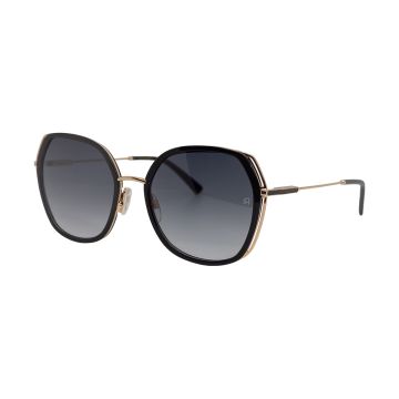 Óculos Ana Hickmann Ah90010 A01 Preto Brilho Lente Cinza Degradê