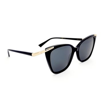 Óculos Ana Hickmann Ah90017 A01 Preto Brilho Lente Cinza