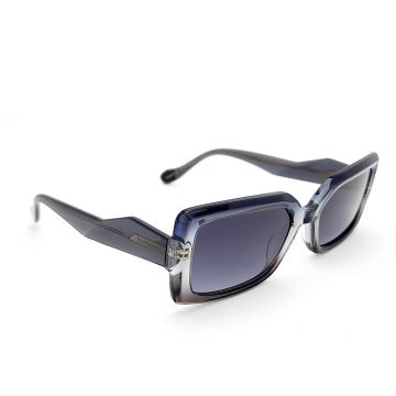 Óculos de Sol Ana Hickmann Ah90042 A03 Cinza Translúcido Lente Cinza Degradê 