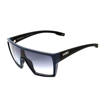 Óculos Solar Evoke Bionic Alfa D01 Azul Brilho Lente Cinza Degradê - Azul