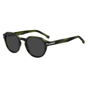 Óculos Boss 1721/s 6ak 50 Verde Brilho Lente Cinza