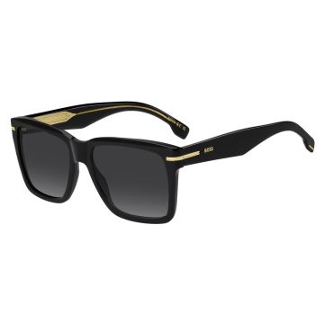 Óculos Boss 1745/s 807 57 Preto Brilho Lente Cinza Degradê