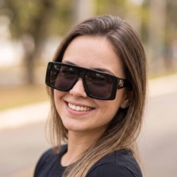 Óculos De Sol Colcci Taylor C0313A0201 Preto Brilho Lente Cinza