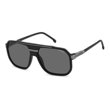 Óculos Carrera 1077/s Rzz 60 Preto Fosco Lente Cinza Polarizada