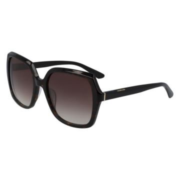 Óculos Calvin Klein Ck20541s 235 57 Marrom Brilho Tartaruga Lente Marrom Degradê