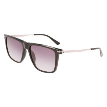 Óculos Calvin Klein Ck22518s 001 57 Preto Brilho Lente Cinza Degradê