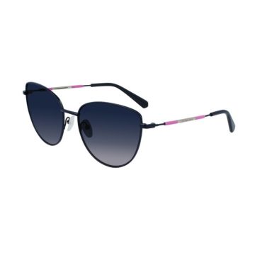 Óculos Calvin Klein Jeans Ckj21218s 405 59 Azul Brilho Lente Azul Degradê