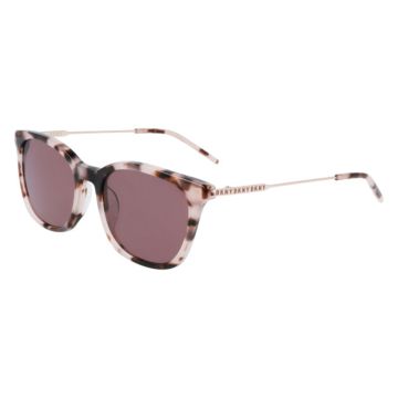 Óculos Dkny Dk708s 265 52 Rosa Brilho Tartaruga Lente Marrom