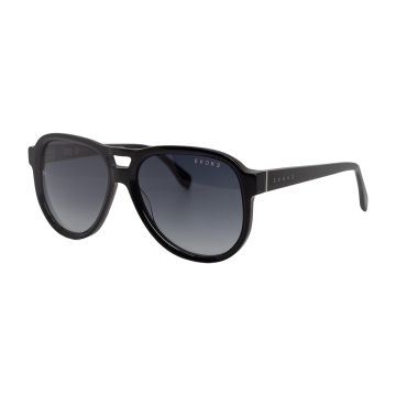 Óculos Evoke Evk 48 Eoh11 Preto Brilho Lente Cinza Degradê