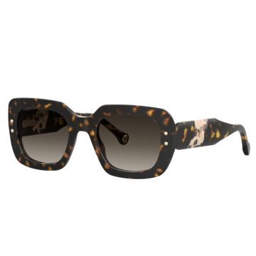 Óculos Carolina Herrera Her0186/s C9kha 52 Marrom Brilho Havana Lente Marrom Degradê