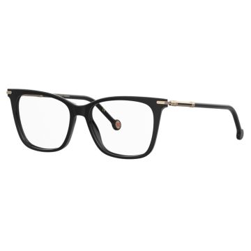 Armação Carolina Herrera Her0232 807 53 Preto Brilho