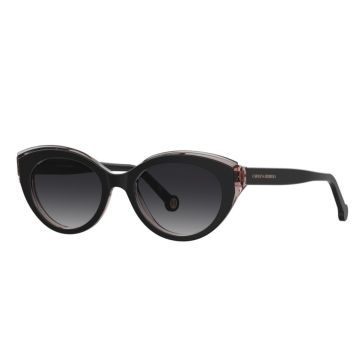 Óculos Carolina Herrera Her0250/s 8079o 52 Preto Brilho Lente Cinza Degradê