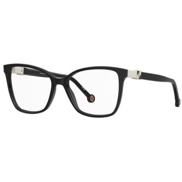 Armação Carolina Herrera Her0274 807 55 Preto Brilho