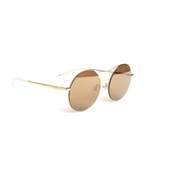 Óculos Solar Hickmann Hi3025 04b Dourado Brilho Lente Dourado Degradê Espelhada - Dourado