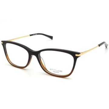Óculos de Grau Atitude At6175 C02 Marrom Dourado Brilho - Marrom