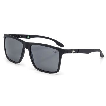 Óculos de Sol Mormaii Kona M0036a1409 Preto Fosco Lente Cinza Flash