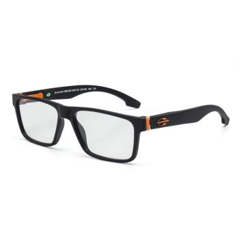 Armação Óculos Mormaii Oceanside M6048a9653 Preto Fosco Laranja