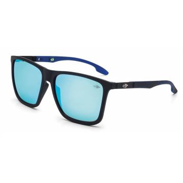 Óculos Mormaii Hawaii M0034adc12 Preto Fosco Lente Espelhada Azul