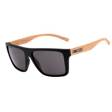 Óculos de Sol Hb Floyd Preto Fosco Lente Cinza 10100460261001 