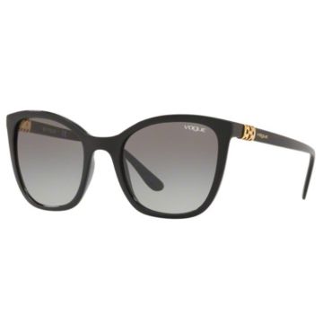 Óculos Vogue Vo5243sb W44/11 53 Preto Brilho Lente Cinza Degradê