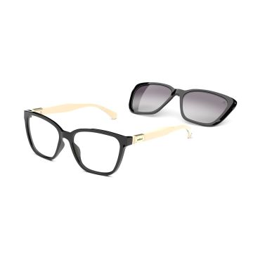 Armação Óculos Colcci Bandy 3 C6149agx57 Preto Clip-On Polarizado