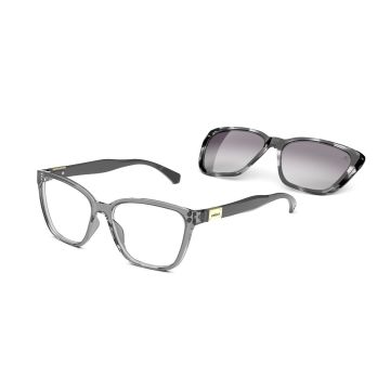 Armação Óculos Colcci Bandy 3 C6149dj457 Cinza Translucido Clip-On Polarizado