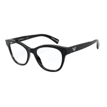 Armação Óculos Empório Armani Ea3162 5001 52 Preto Brilho