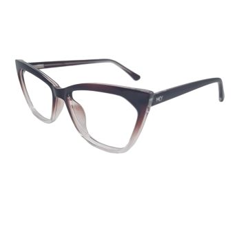 Armação Mey Eyewear Isa3198 C7 54 Marrom Translúcido Degradê