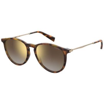 Óculos Levis Lv5007/s 05ljl 54 Dourado Brilho Lente Degradê Dourado