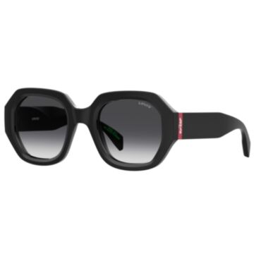 Óculos Solar Levis Lv1066/s 8079o 51 Preto Brilho Lente Cinza Degradê - Preto