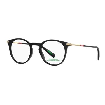 Armação Levis Lv1089 807 49 Preto Brilho