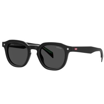 Óculos Levis Lv5052/s 807ir 48 Preto Brilho Lente Cinza