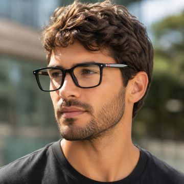 Armação Levis Lv5066 807 54 Preto Brilho