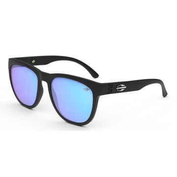 Óculos Mormaii Santa Cruz M0030a1497 Preto Fosco Lente Azul Espelhada