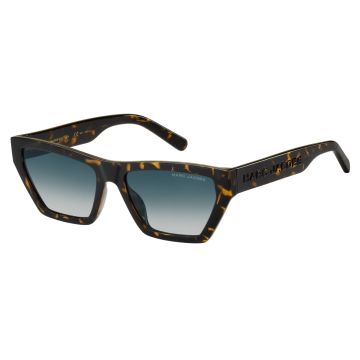 Óculos Marc Jacobs 657/s 086 55 Marrom Brilho Havana Lente Azul Degradê