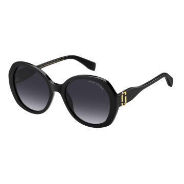 Óculos Marc Jacobs 763/s 807 55 Preto Brilho Lente Cinza Degradê